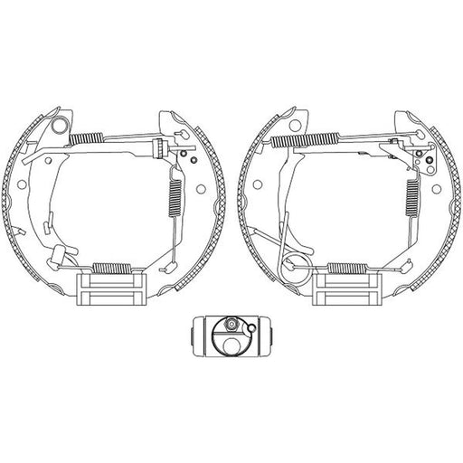 Mintex Brake Shoe Set Axle Kit MSP178