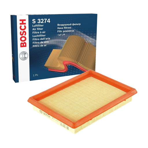 Genuine Bosch Car Air Filter S3274 Fits Honda Civic - 1.4 - 95-01 1457433274 Bosch  - Town Parts