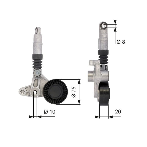Gates Auxiliary Belt Tensioner T39099