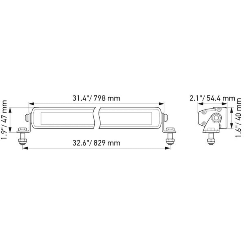Hella Led Slim Lightbar 32INCH 1FJ 1FJ 358 176-311 1FJ 358 176-311