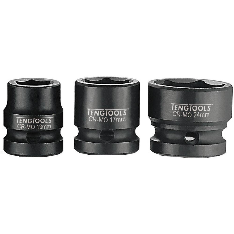 Teng Tools Impact Socket 10mm 1/2" Drive Stubby