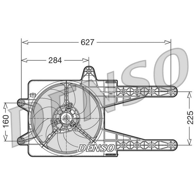 Denso Engine Cooling Fan DER09013