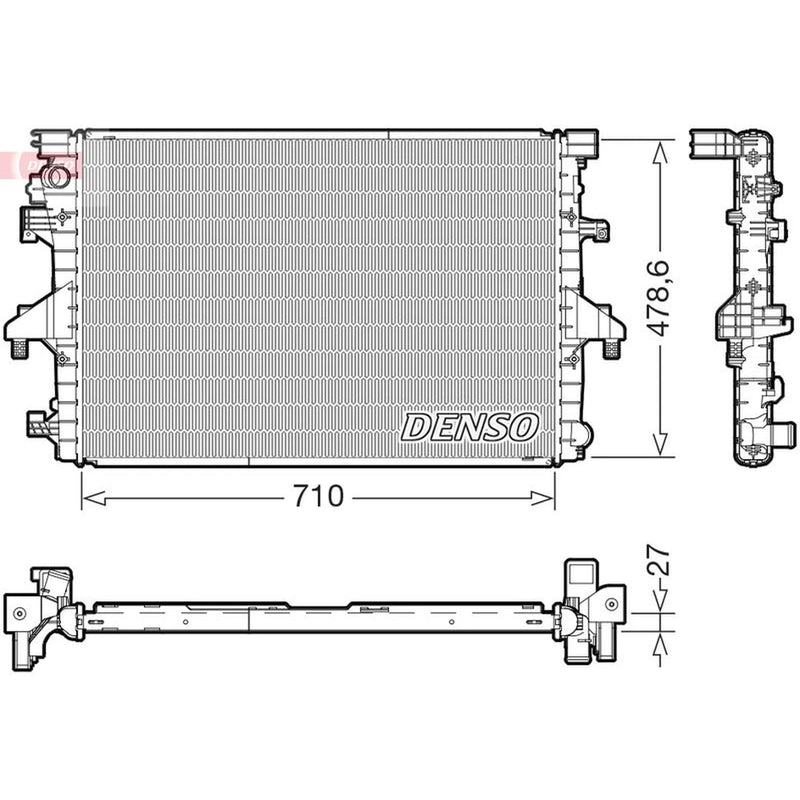 Denso Engine Radiator DRM32055