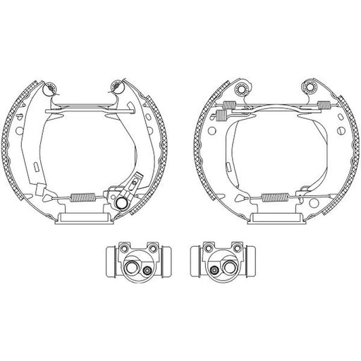 Mintex Brake Shoe Set Axle Kit MSP081