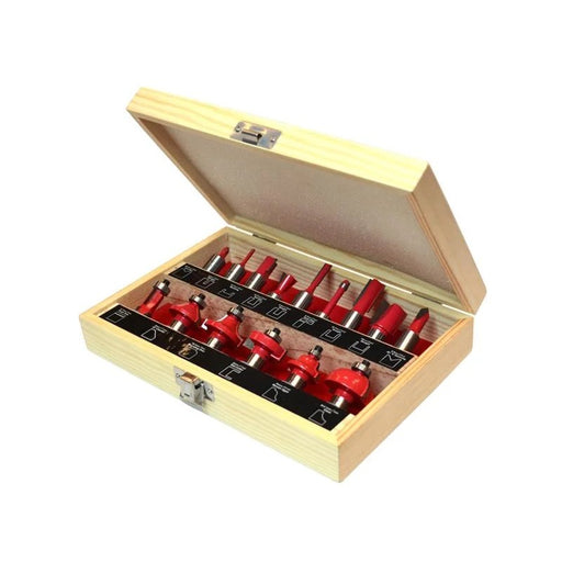 Faithfull 1/2in TCT Router Bit Set, 15 Piece - FAIRBS15