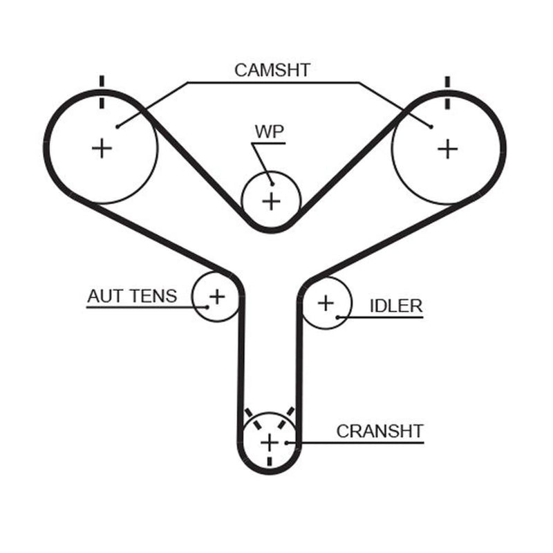 Gates Timing Belt Cambelt 211 Teeth T298