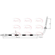 Apec Handbrake Cable Left Rear CAB1610