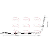 Apec Handbrake Cable Left Rear CAB1610