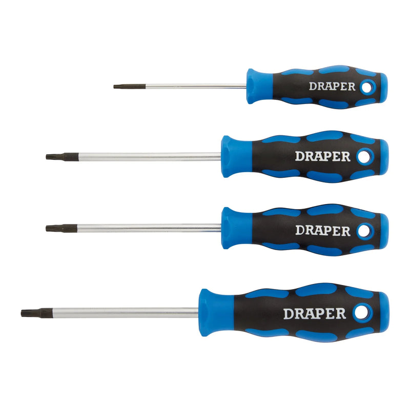 Draper Screwdriver Set TX-STAR® 4 Piece Soft Grip