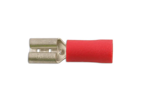 Connect Red Female Push On Insulated Terminal 6.3mm 10pc - CPL
