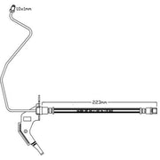 Abtex Brake Hydraulic Hose Line Rear Right ABH1129R
