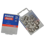 ForgeFix Screw Cup Washer Nickle Plated No.10 ForgePack 20 - FPSCW10N