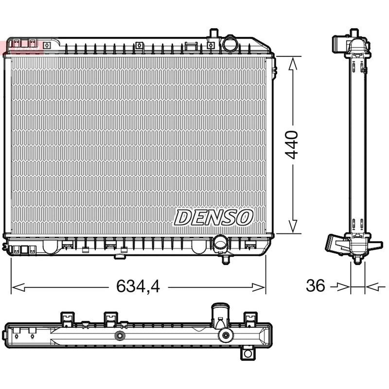 Denso Engine Radiator DRM43008