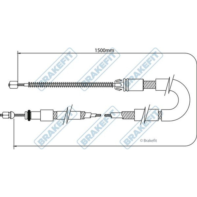 Apec Handbrake Cable Right Rear BBC3076
