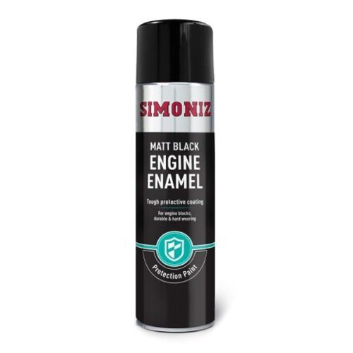 Simoniz Engine Enamel Spray Paint 500ml Matt Black