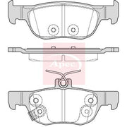 Apec Rear Brake Pad Set PAD2355