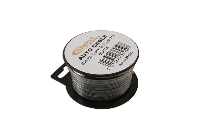 Connect Black Single Core Auto Cable 9/0.30 7m - CPL