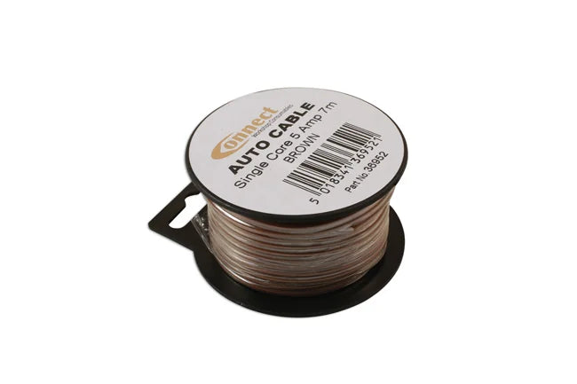 Connect Brown Single Core Auto Cable 9/0.30 7m - CPL