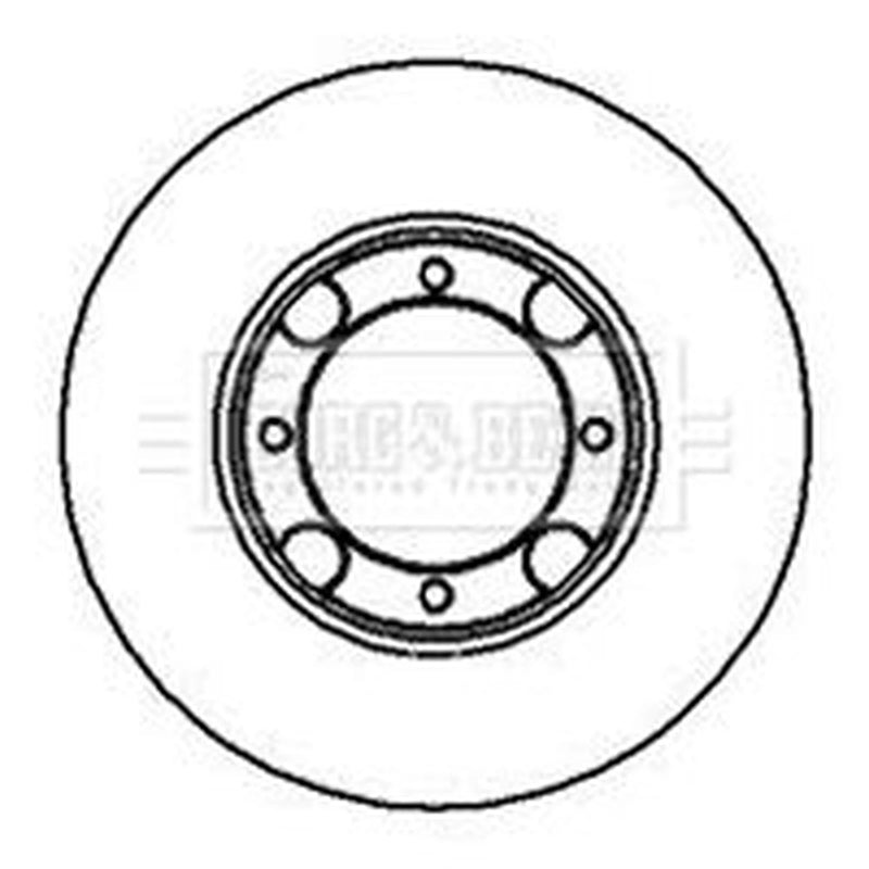 Borg & Beck 2 x Vented Front Brake Discs BBD4990