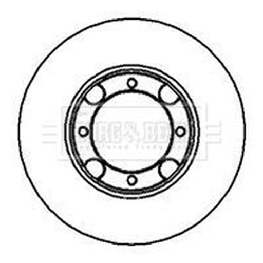 Borg & Beck 2 x Vented Front Brake Discs BBD4990