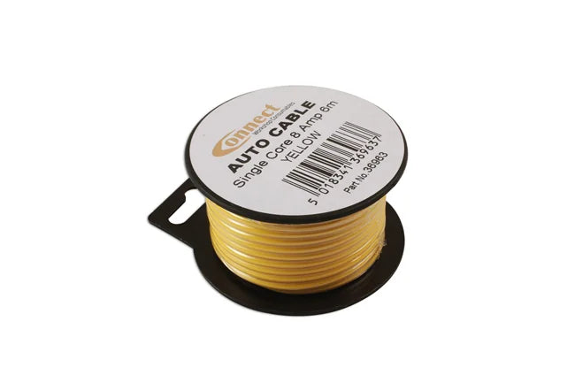 Connect Yellow Single Core Auto Cable 14/0.30 6m - CPL