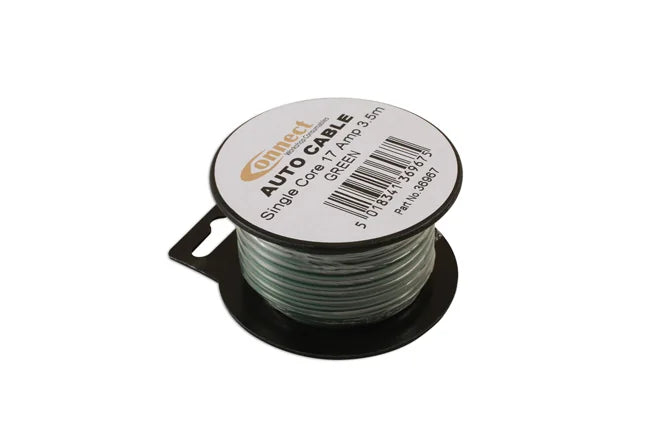 Connect Green Single Core Auto Cable 28/0.30 3.5m - CPL