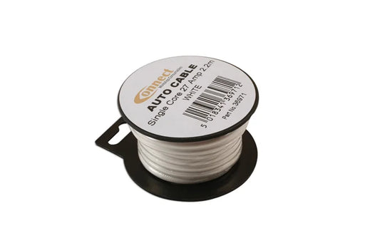 Connect Mini Reel Automotive Cable 27A White 2.2m - CPL