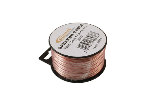 Connect Mini Reel Automotive Gold Twin Speaker Cable 4m - CPL
