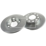 Borg & Beck 2 x Solid Rear Brake Discs BBD4273