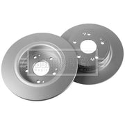 Borg & Beck 2 x Solid Rear Brake Discs BBD5561