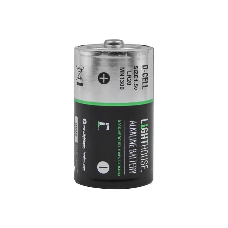 Lighthouse D LR20 Alkaline Batteries 14800 mAh (Pack 2) - LR20