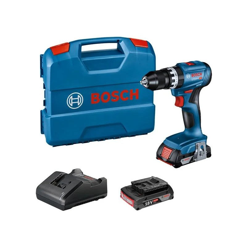 Bosch GSB 18V-45 Professional Combi Drill 18V 2 x 2.0Ah Li-ion - 06019K3371