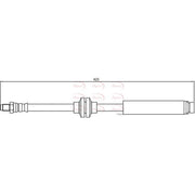Apec Brake Hydraulic Hose Line Rear HOS4157