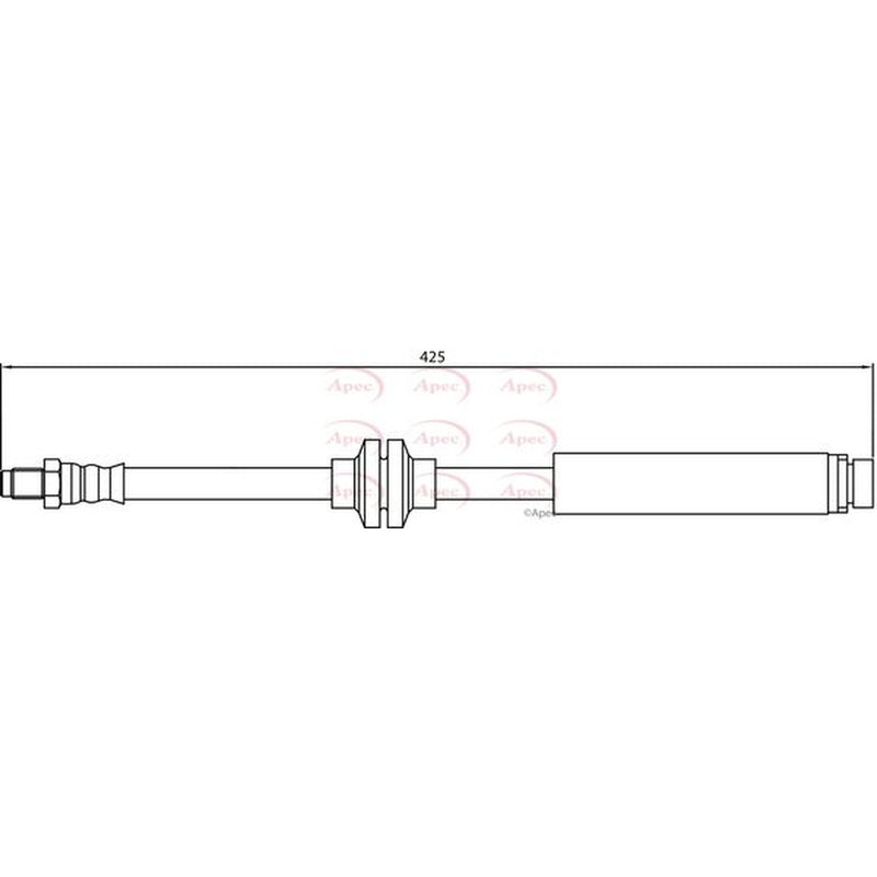 Apec Brake Hydraulic Hose Line Rear HOS4157