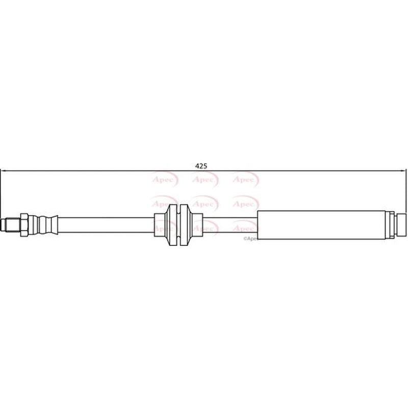 Apec Brake Hydraulic Hose Line Rear HOS4157