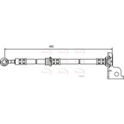 Apec Brake Hydraulic Hose Line Front Right HOS3573
