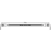 Abtex Brake Hydraulic Hose Line Rear ABH1267