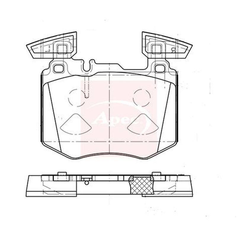 Apec Front Brake Pad Set PAD2386
