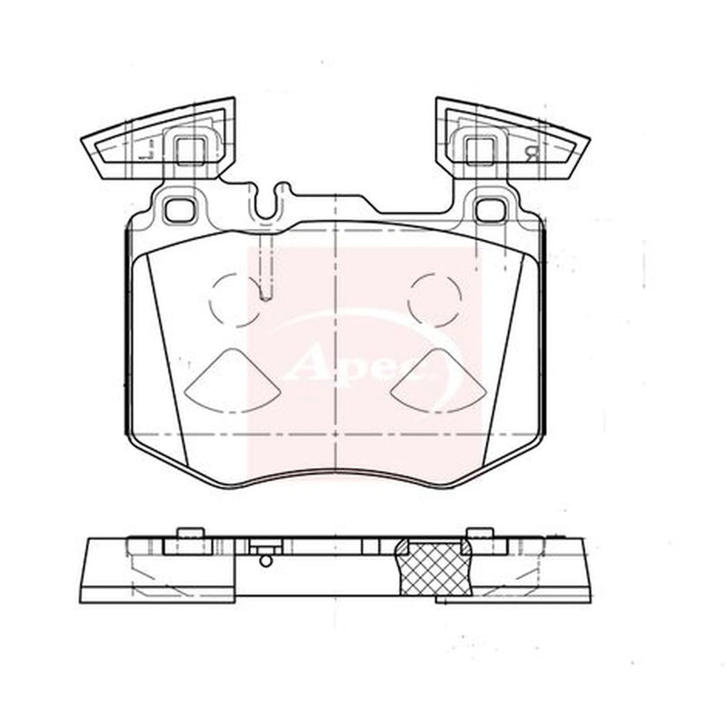 Apec Front Brake Pad Set PAD2386
