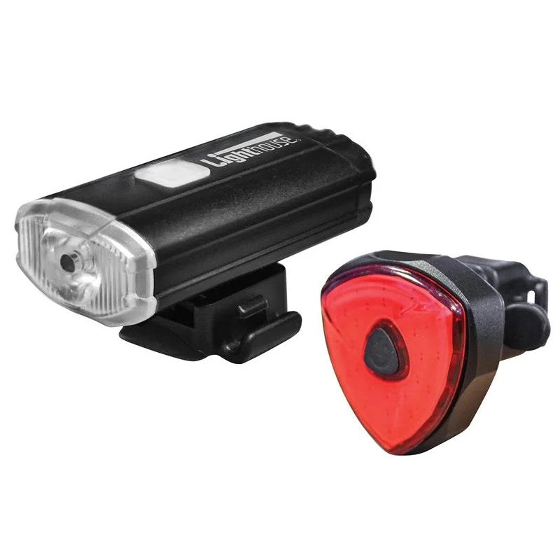 Lighthouse Elite Rechargeable LED Bike Light Set - HL-BK4091 & 4902