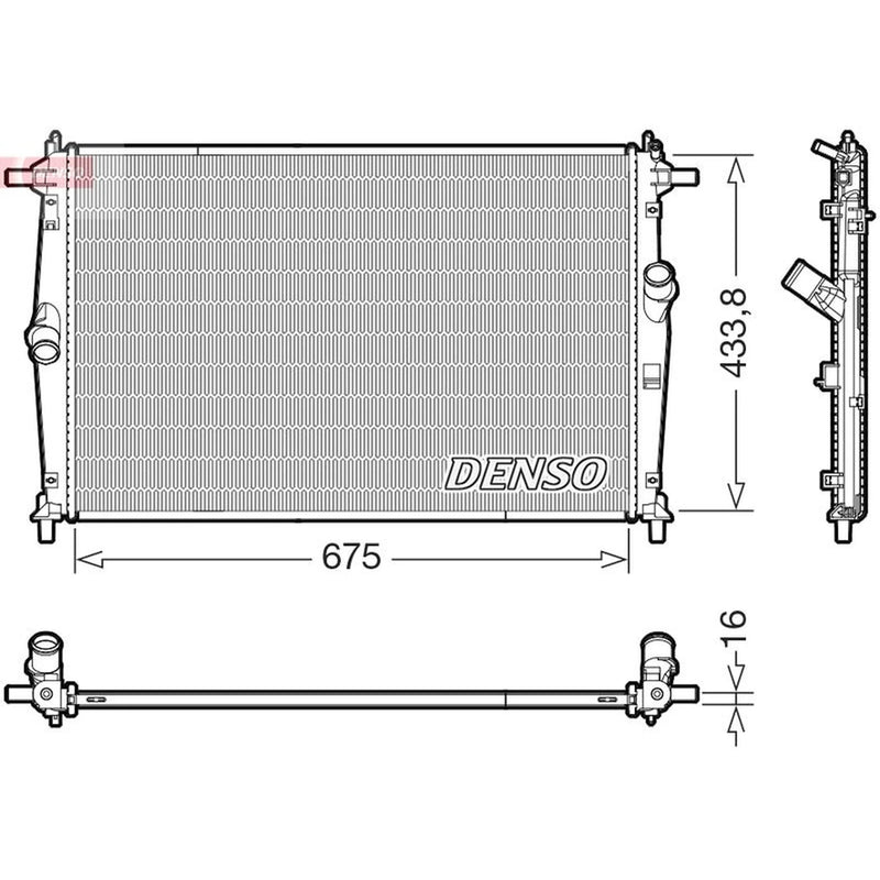 Denso Engine Radiator DRM44054