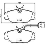 Mintex Front Brake Pad Set MDB1391