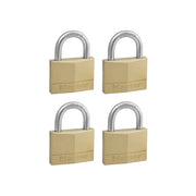 Master Lock Solid Brass 50mm Padlock 5-Pin - Keyed Alike x 4 - 150EURQNOP