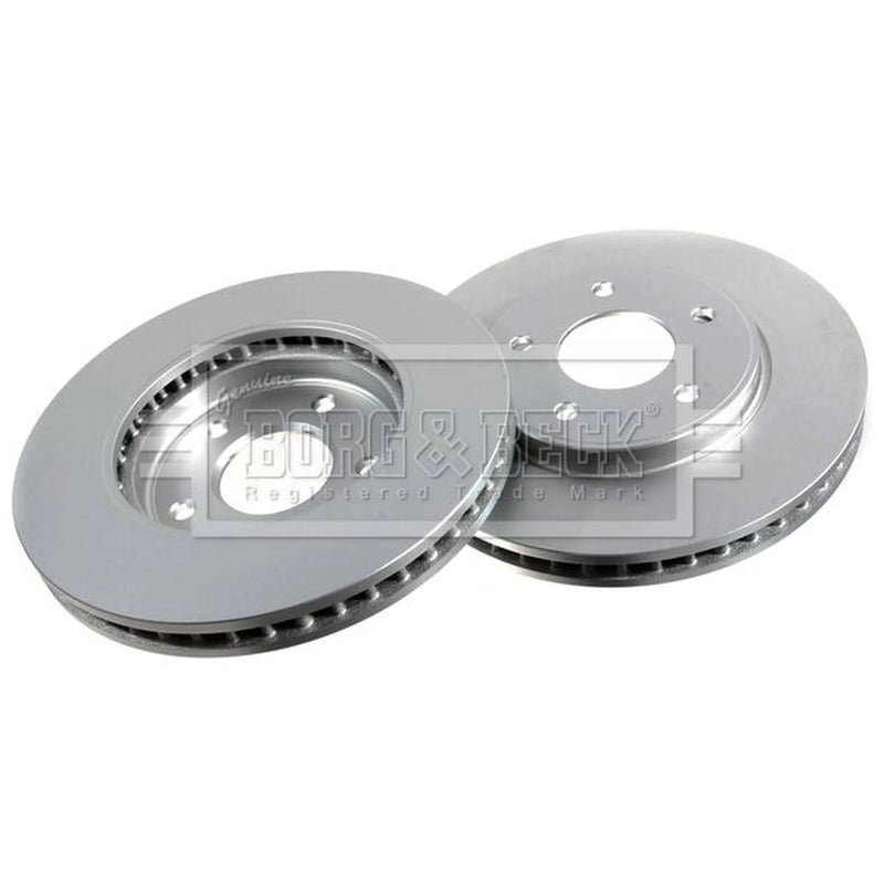 Borg & Beck 2 x Vented Front Brake Discs BBD5384