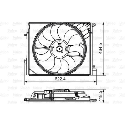 Valeo Engine Cooling Fan 696882