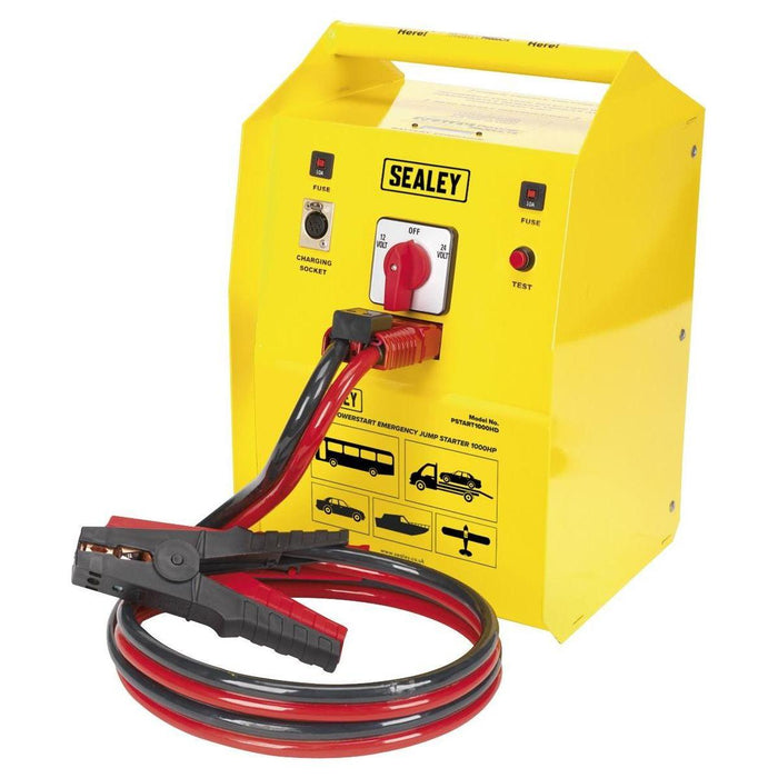 Sealey PowerStart Emergency Heavy-Duty Jump Starter 1000hp Start 12/24V Sealey  - Town Parts