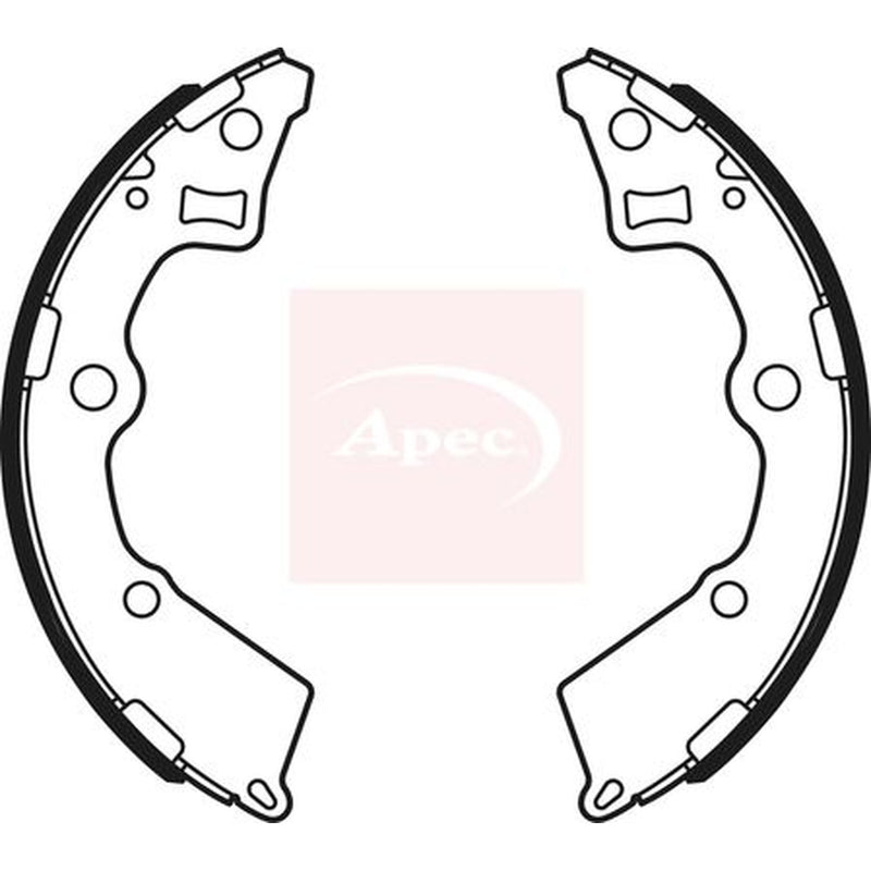 Apec Brake Shoe Set Axle Kit SHU717