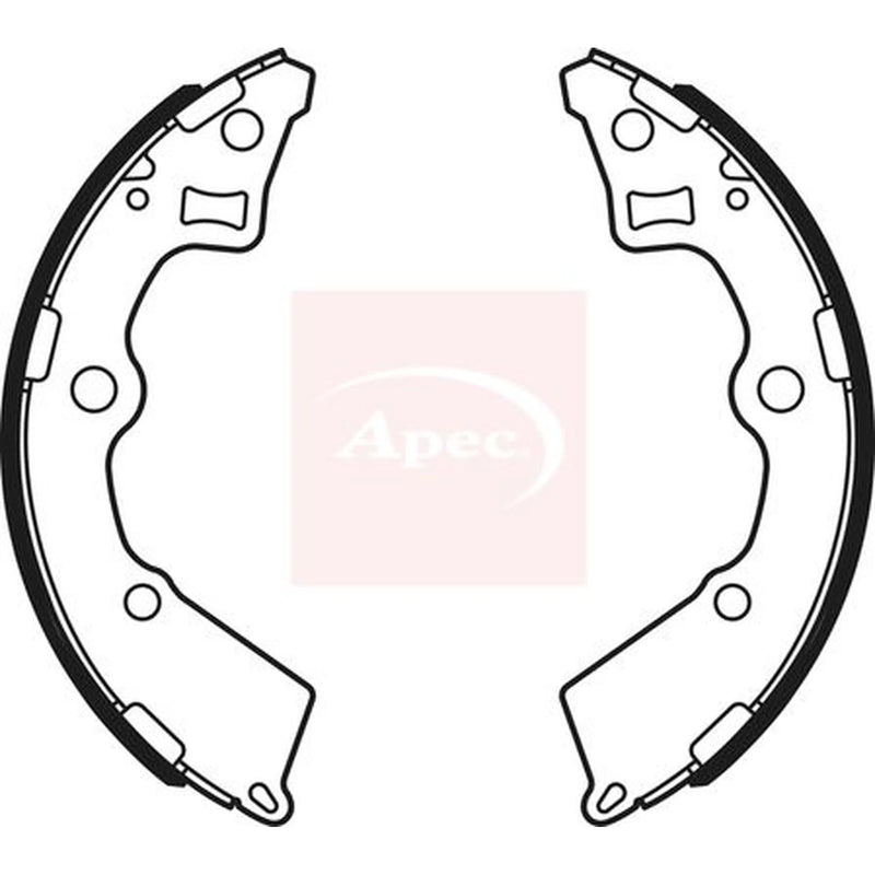 Apec Brake Shoe Set Axle Kit SHU717