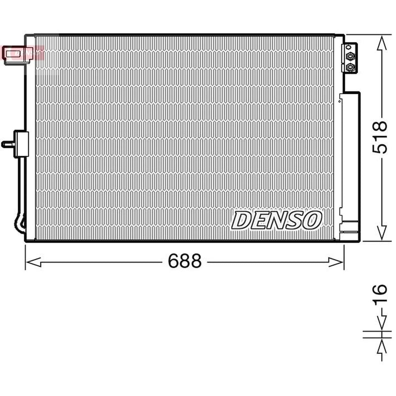 Denso Air Conditioning Condenser DCN06019