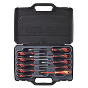 Teng Tools Screwdriver Set Mixed 10 Pieces - Flat, Phillips, Pozi